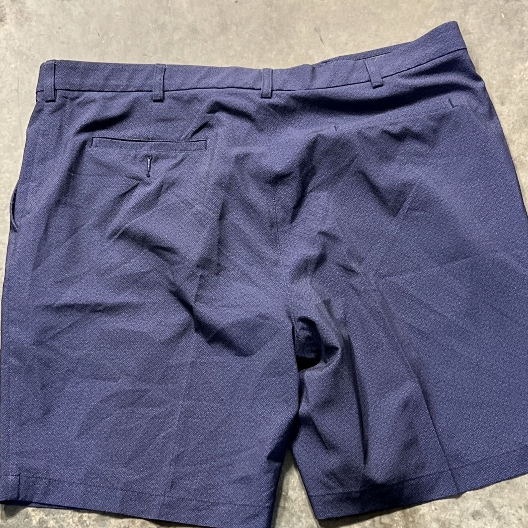 Roundtree & Yorke Roundtree & Yorke Performance Shorts Flat Front 9in Inseam 42 Blue Chino Mens Regular Size US 42 / EU 58 - 6 Thumbnail