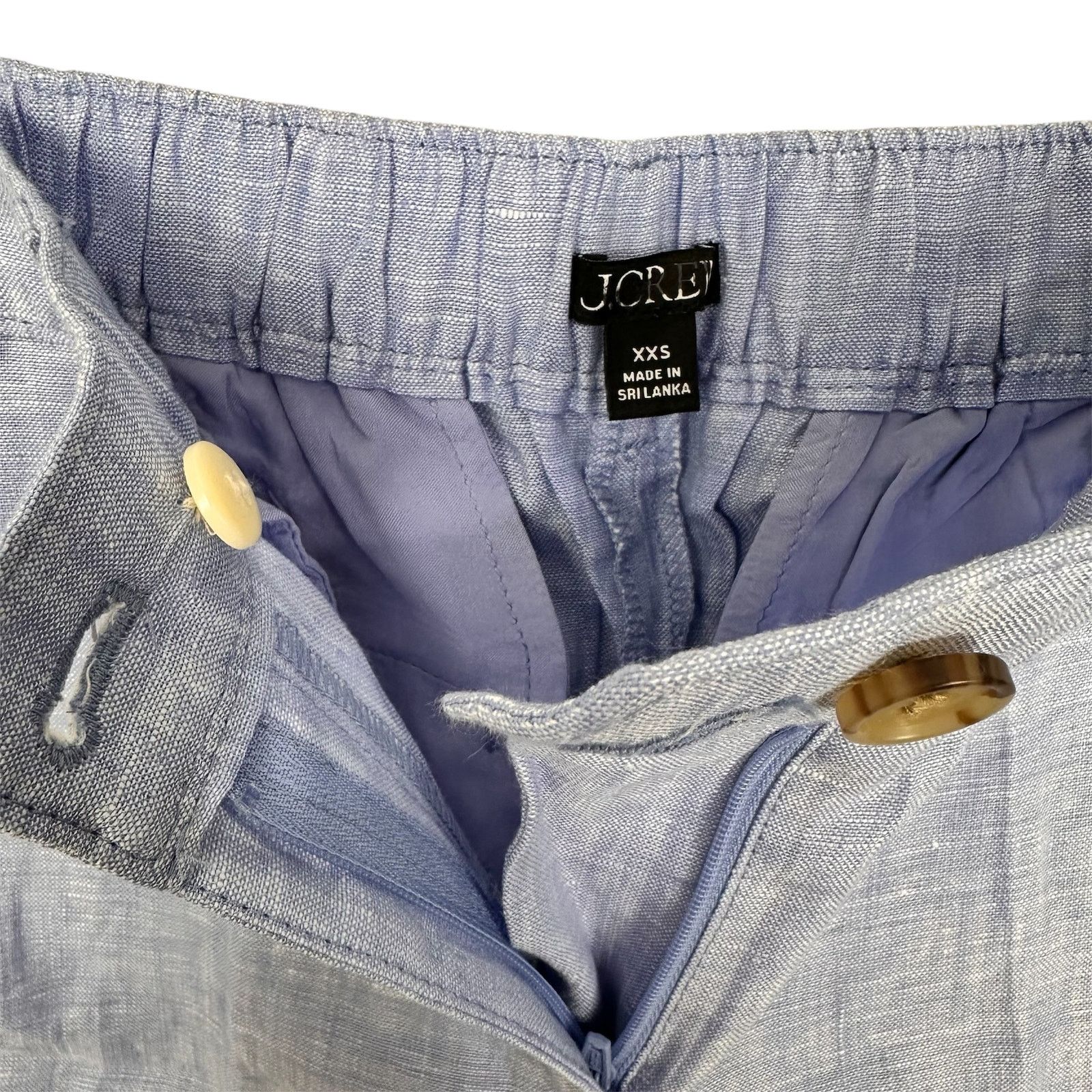 J.Crew J.CREW 6" Harbor Short Linen French Blue Sz 2XS Preppy Size 24" / US 00 / IT 34 - 4 Thumbnail