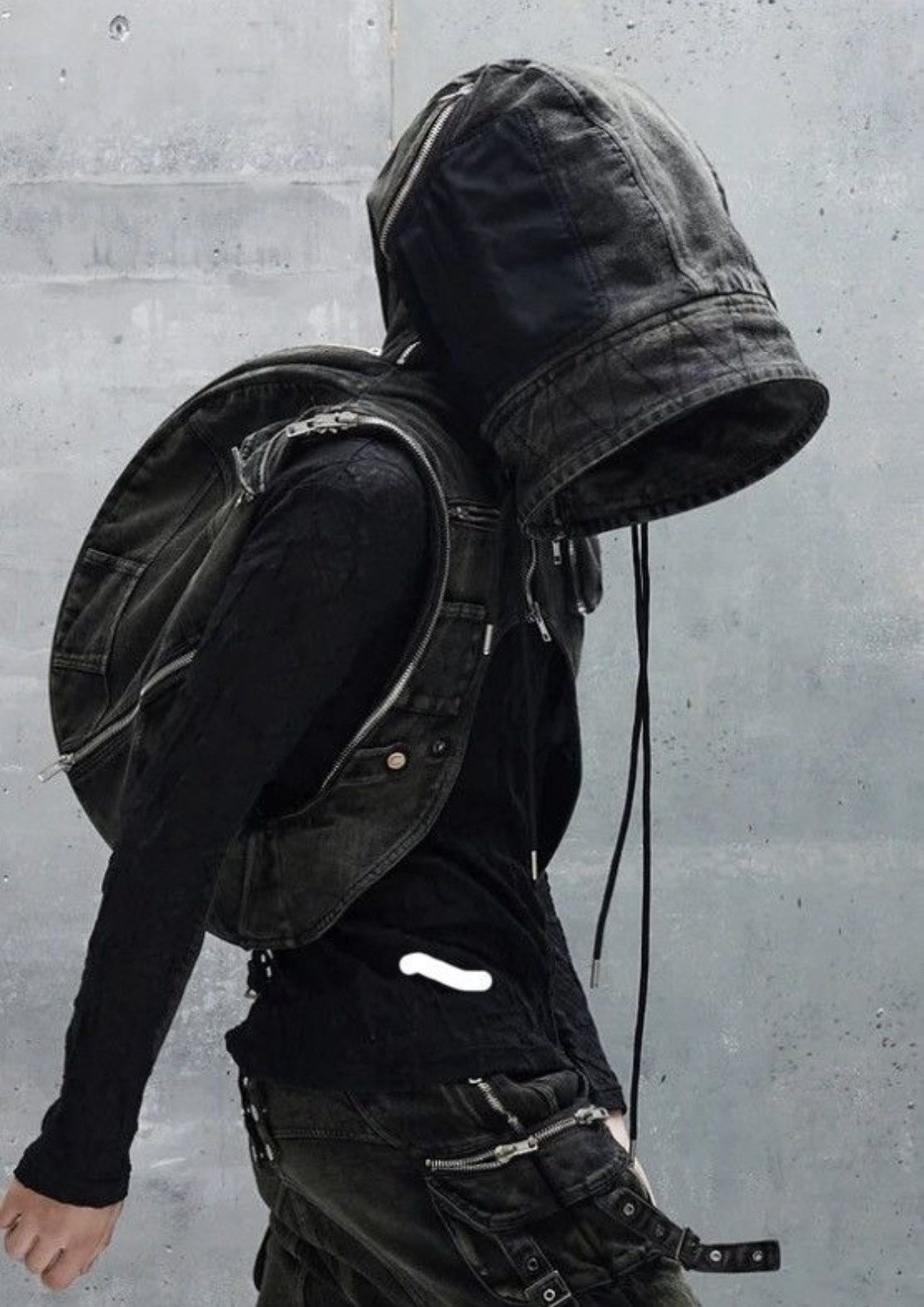 No Faith Studios Denim Hooded Backpack Vest Size US M / EU 48-50 / 2 - 1 Thumbnail