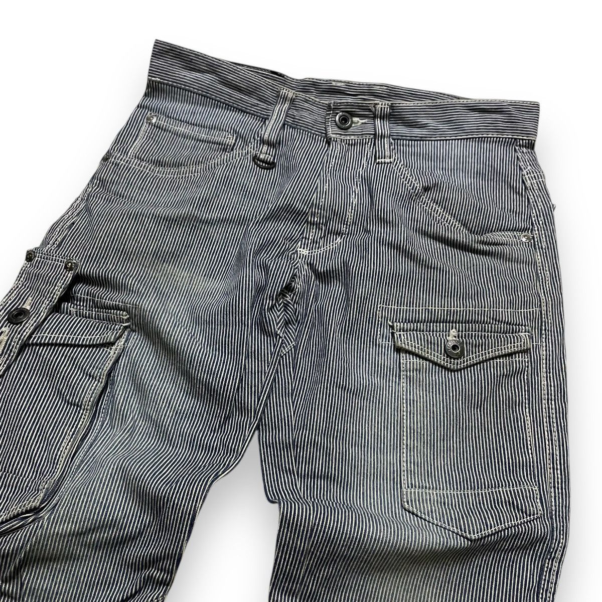 Japanese Brand ORIGINAL TACTICAL POCKET STRIPE l'FRONTIER (28×40) Size US 28 / EU 44 - 3 Thumbnail