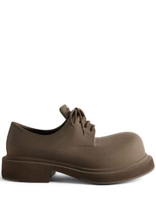 image of Balenciaga Steroid Derby Shoes In Brown, Men's (Size 8)