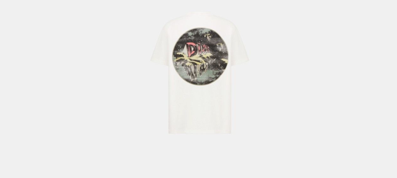 Dior o1w1db10824 T-Shirt, Relaxed Fit in White Size US L / EU 52-54 / 3 - 2 Thumbnail