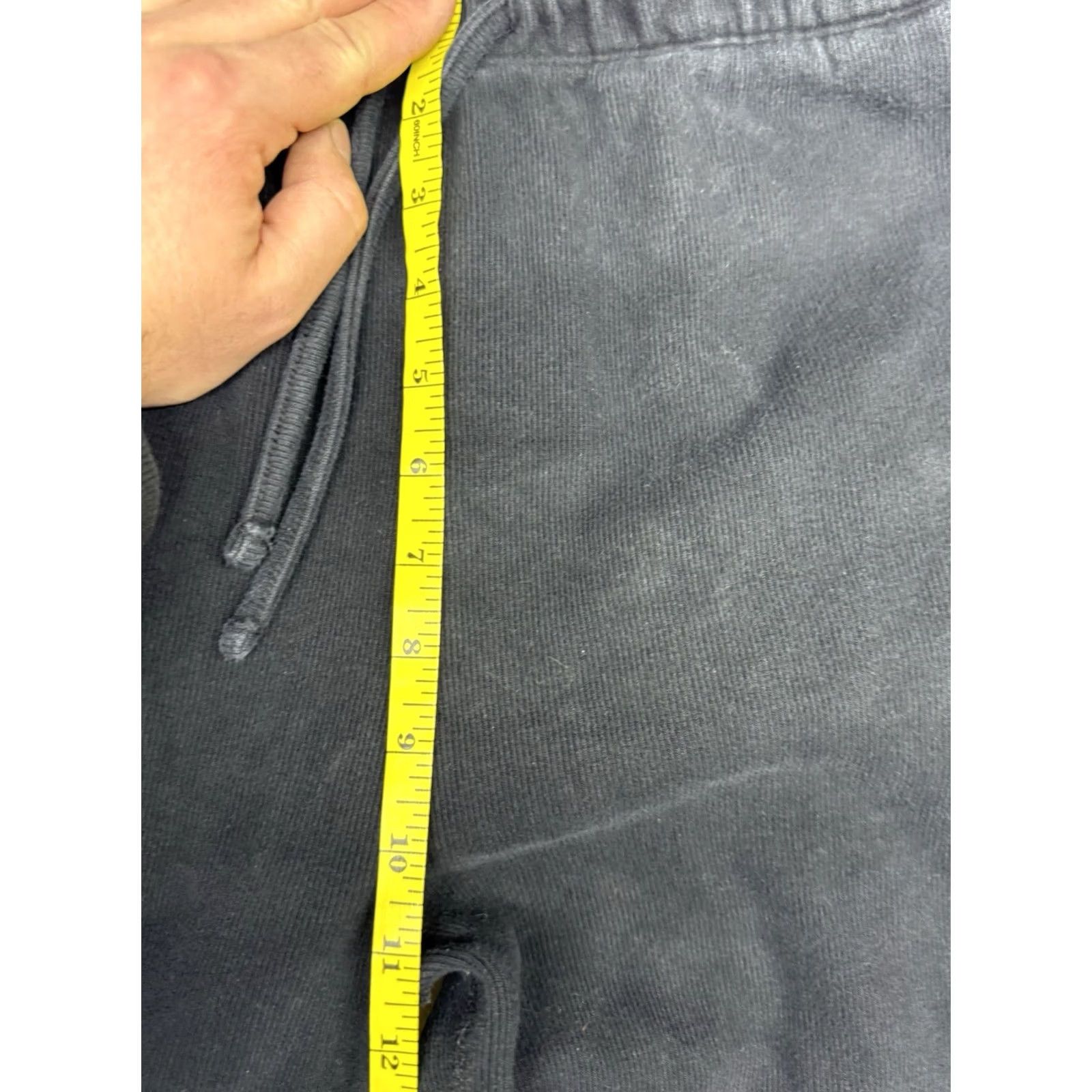 Kotn KOTN Women's Sweatpants XXL Black Wide-Leg Drawstring Baggy 100% Egyptian Cotton Relaxed Fit Wide Leg Pockets Casual Travel Size 40" / US 18 - 7 Thumbnail