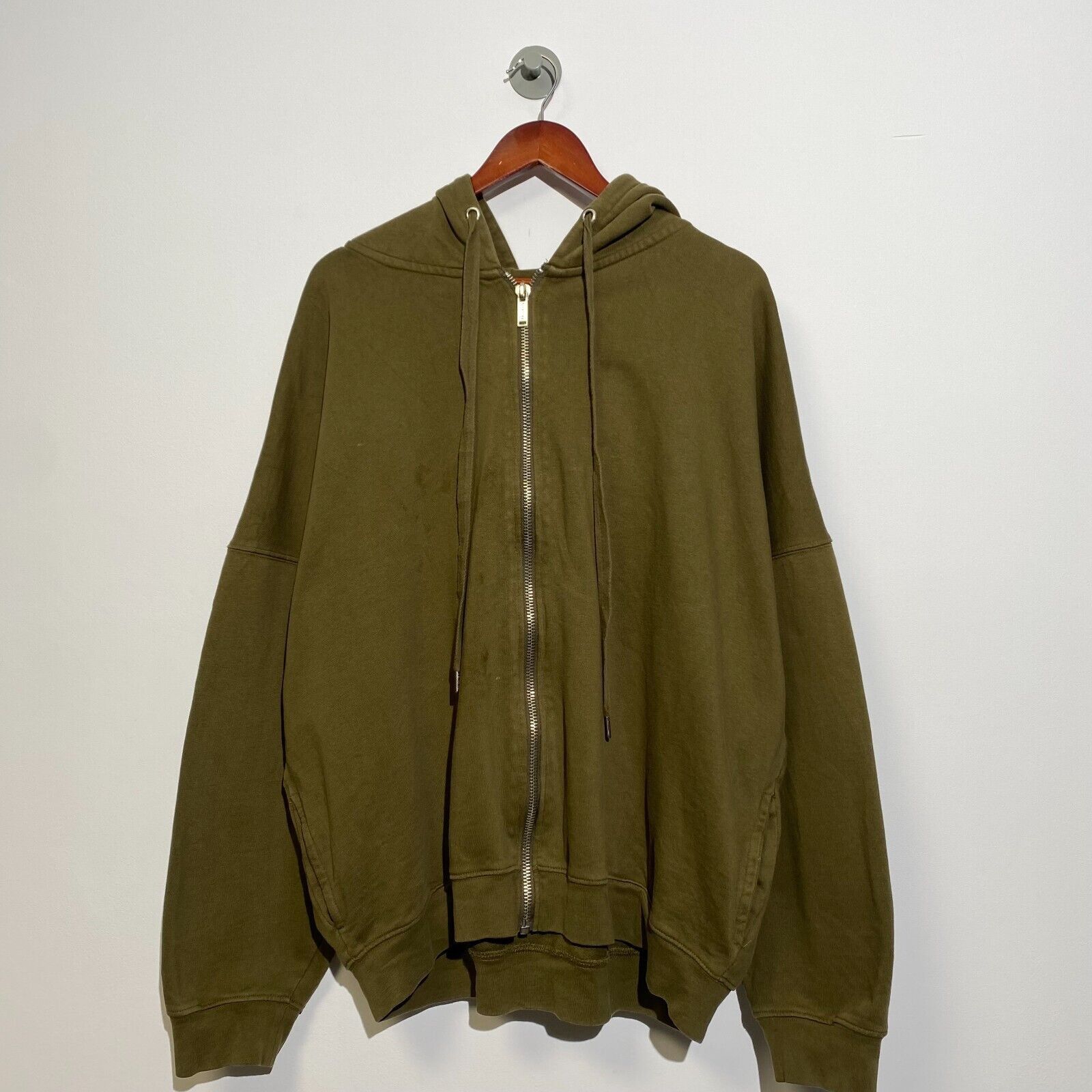 Vintage Vintage Unisex Green Cotton Hoodie Size US 12 Regular Fit Size US S / EU 44-46 / 1 - 4 Thumbnail