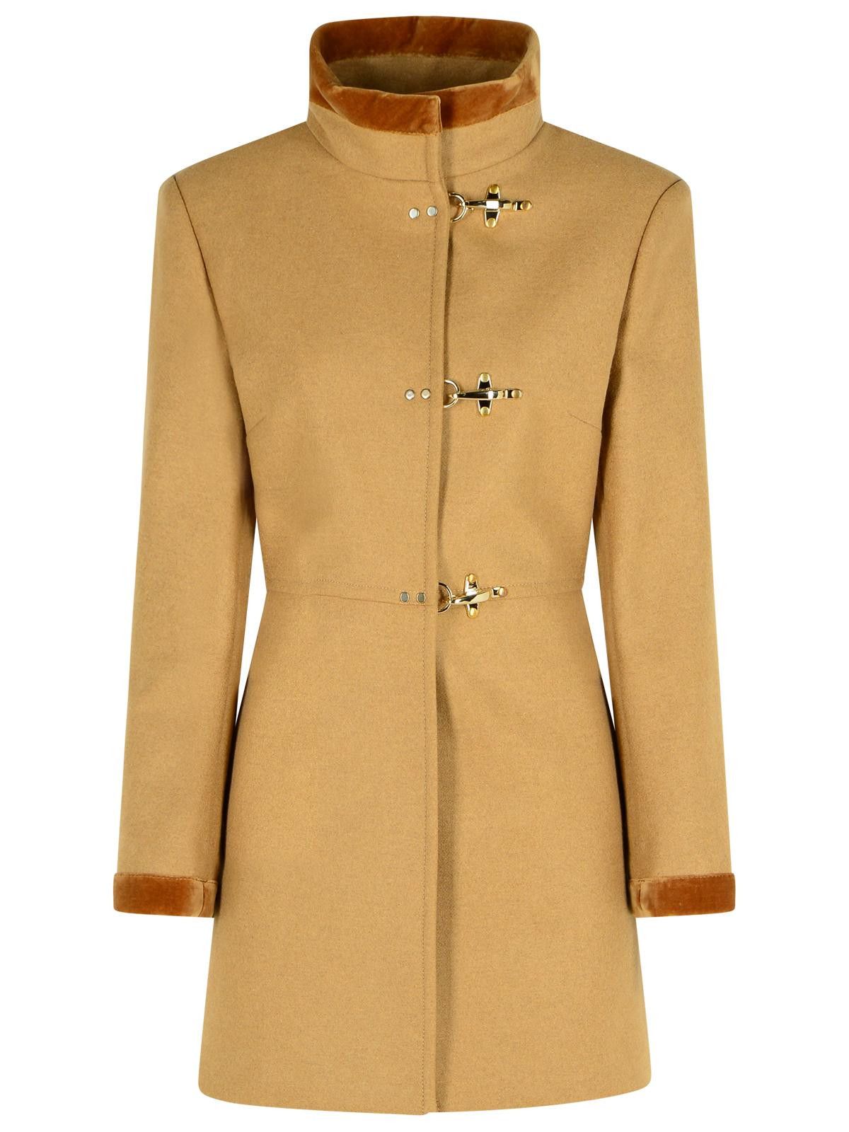 Fay FAY Beige Wool Blend Coat Size XS / US 0-2 / IT 36-38 - 1 Thumbnail