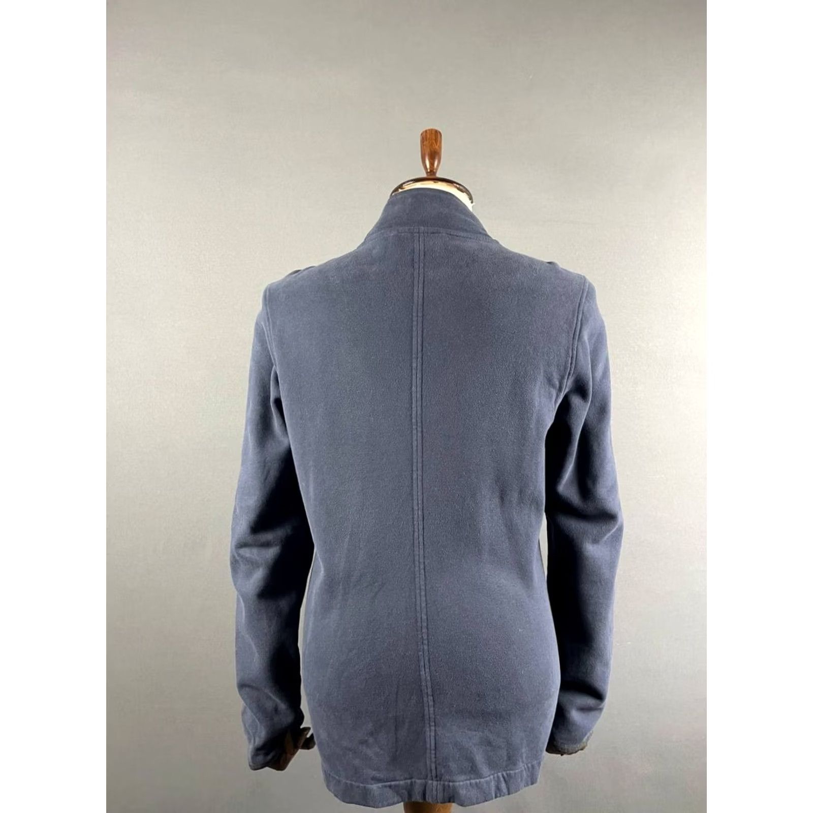 Vintage Mens Jacket Navy Front Button L - Navy Long Sleeve Outdoor Comfort Regular Fit Jacket Size US L / EU 52-54 / 3 - 2 Thumbnail