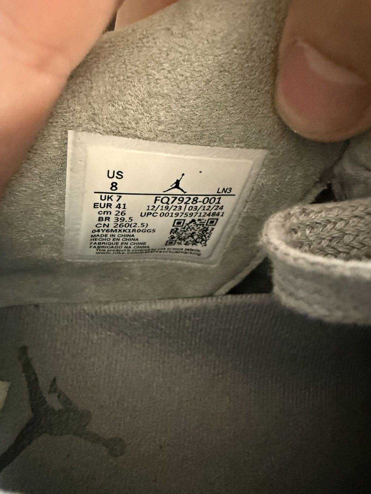 Jordan Brand Jordan retro 4 wet cement sz 8 Size US 8 / EU 41 - 6 Thumbnail