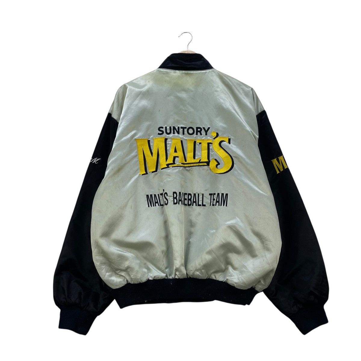Japanese Brand 💥 vintage Suntory Malt's Baseball Team Bomber jacket Size US M / EU 48-50 / 2 - 2 Thumbnail