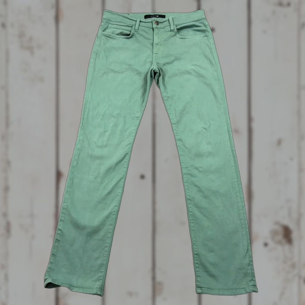 VINTAGE? No, but: Joe's Jeans Slim Low Rise Stretch 31x33 Jeans Mens Green Denim Cotton Blend Straight 33 Inseam Regular Size 31 Waist