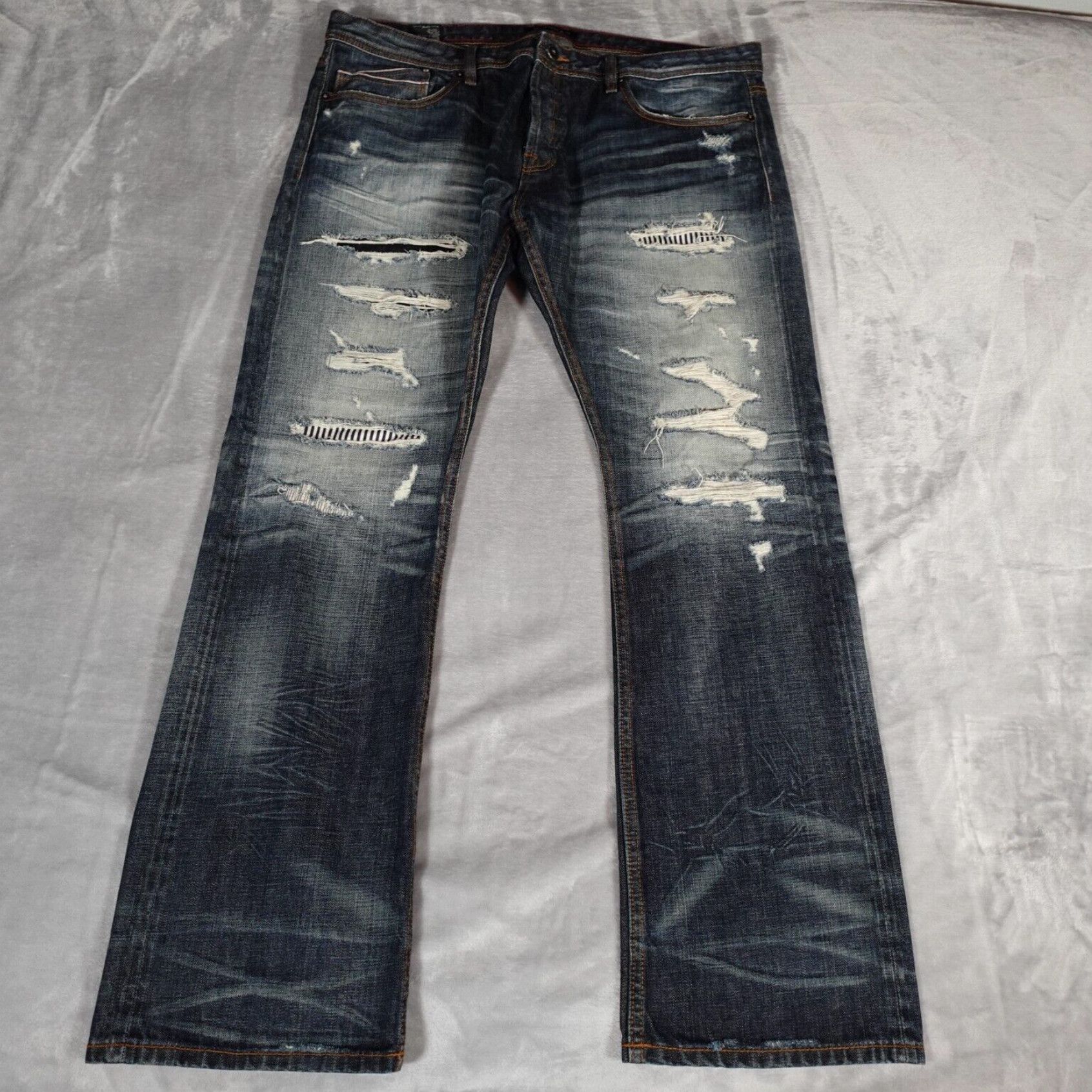 Cult of good individuality black rebel straight jeans size 40x34 big & tall