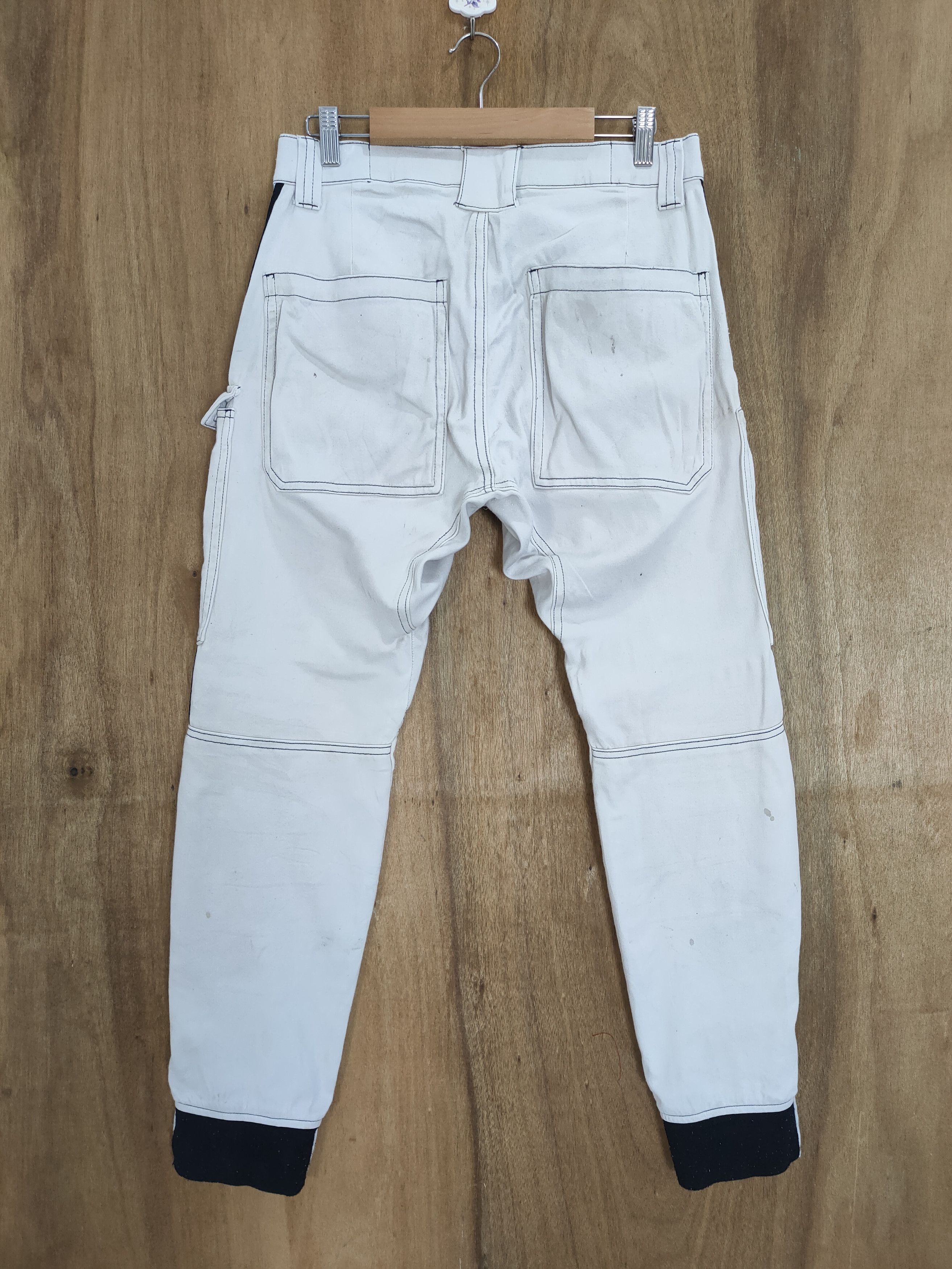 Japanese Brand × White's Boots VINTAGE DINNOVATION FADED WHITE CARGO PANTS Size US 32 / EU 48 - 2 Thumbnail