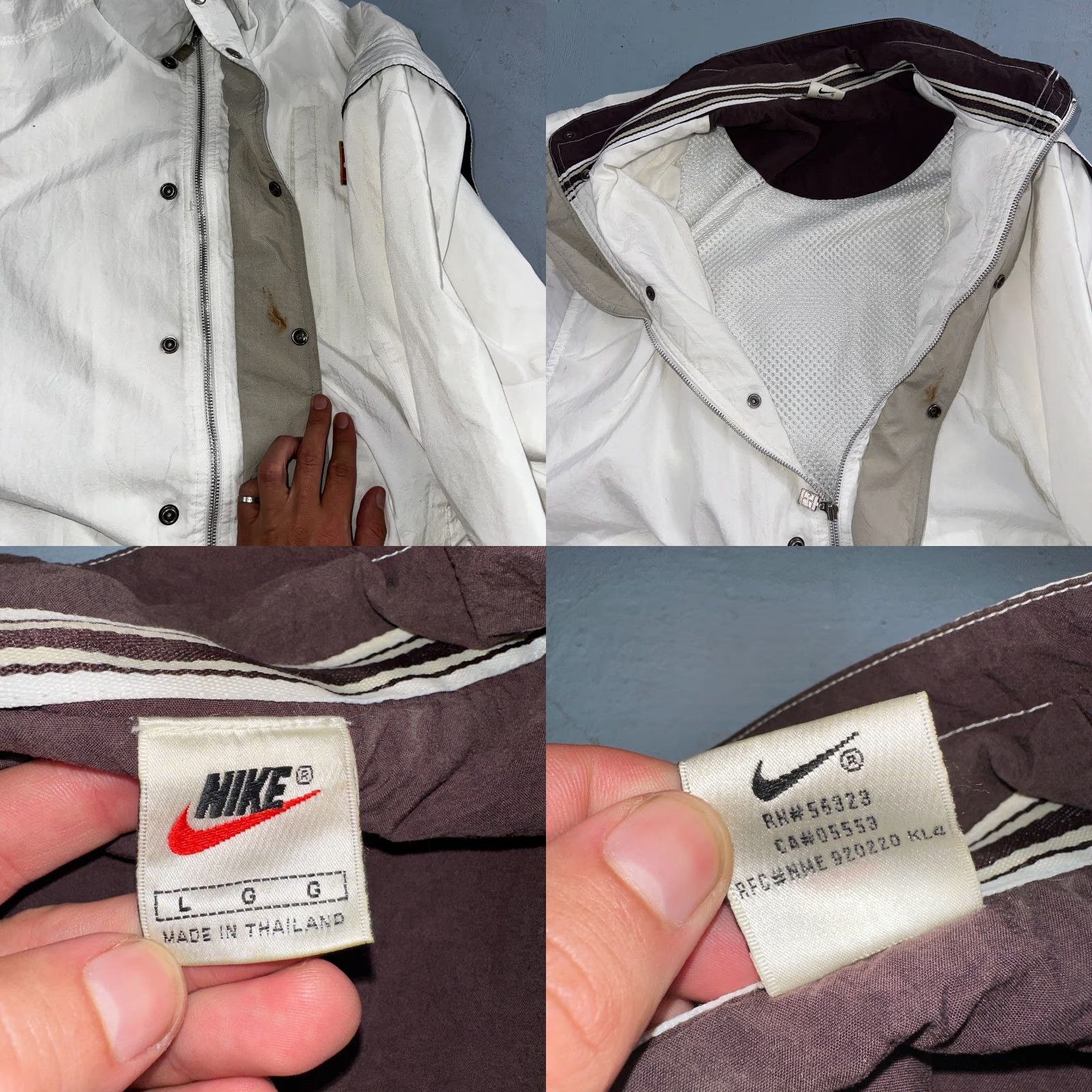 Nike Nike Jacket Vintage 90s Challenge Court Tennis Vest Removable Sleeves RARE White White Nike Vintage 90s Jacket Tennis Vest Removable Sleeves RARE Size US L / EU 52-54 / 3 - 8 Thumbnail