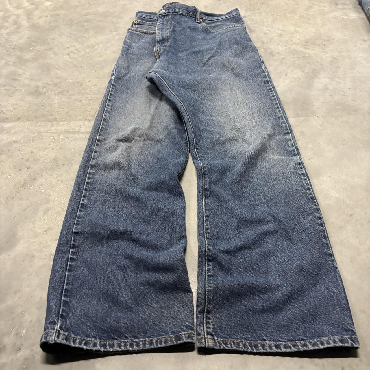 Levi's × Vintage Crazy Vintage Y2K/2000s Baggy Grunge Dark Wash Levis Skater Denim Jeans! Size US 42 / EU 58 - 3 Thumbnail