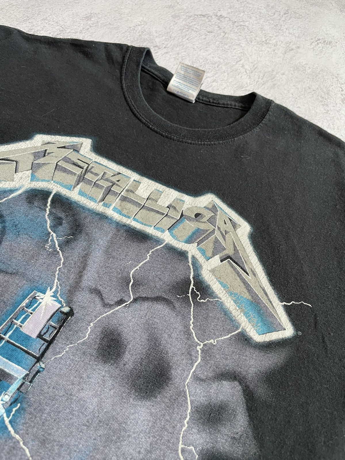 Band Tees Vintage Metallica Ride The Lightning 2007 T- Shirt Y2K Size US M / EU 48-50 / 2 - 3 Thumbnail