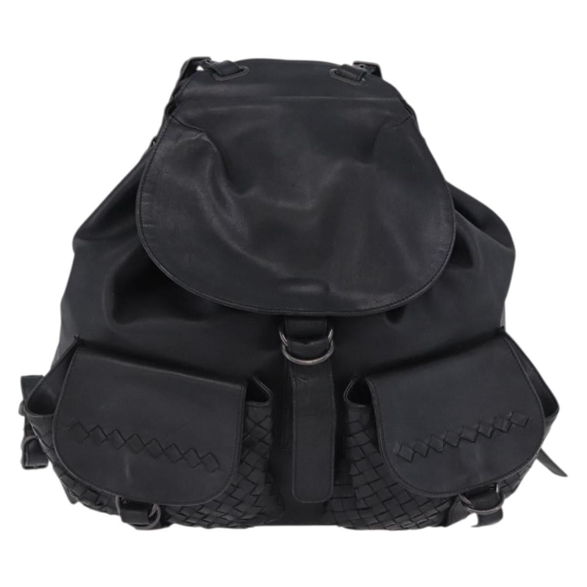 Bottega Veneta BOTTEGA VENETA INTRECCIATO Backpack Leather Black 155095 Size ONE SIZE - 13 Thumbnail