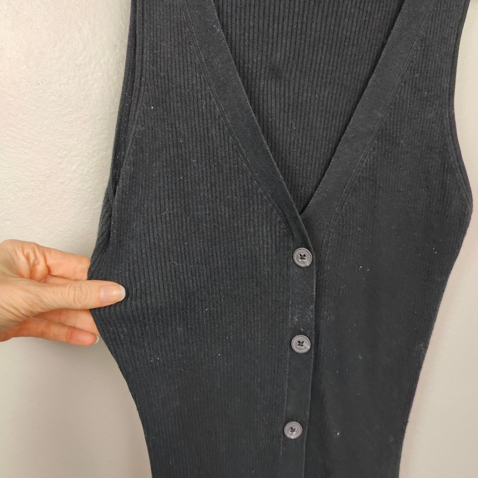 NAADAM Naadam Silk Cashmere Ribbed Tank Dress Womens XS Black Size XS / US 0-2 / IT 36-38 - 2 Thumbnail