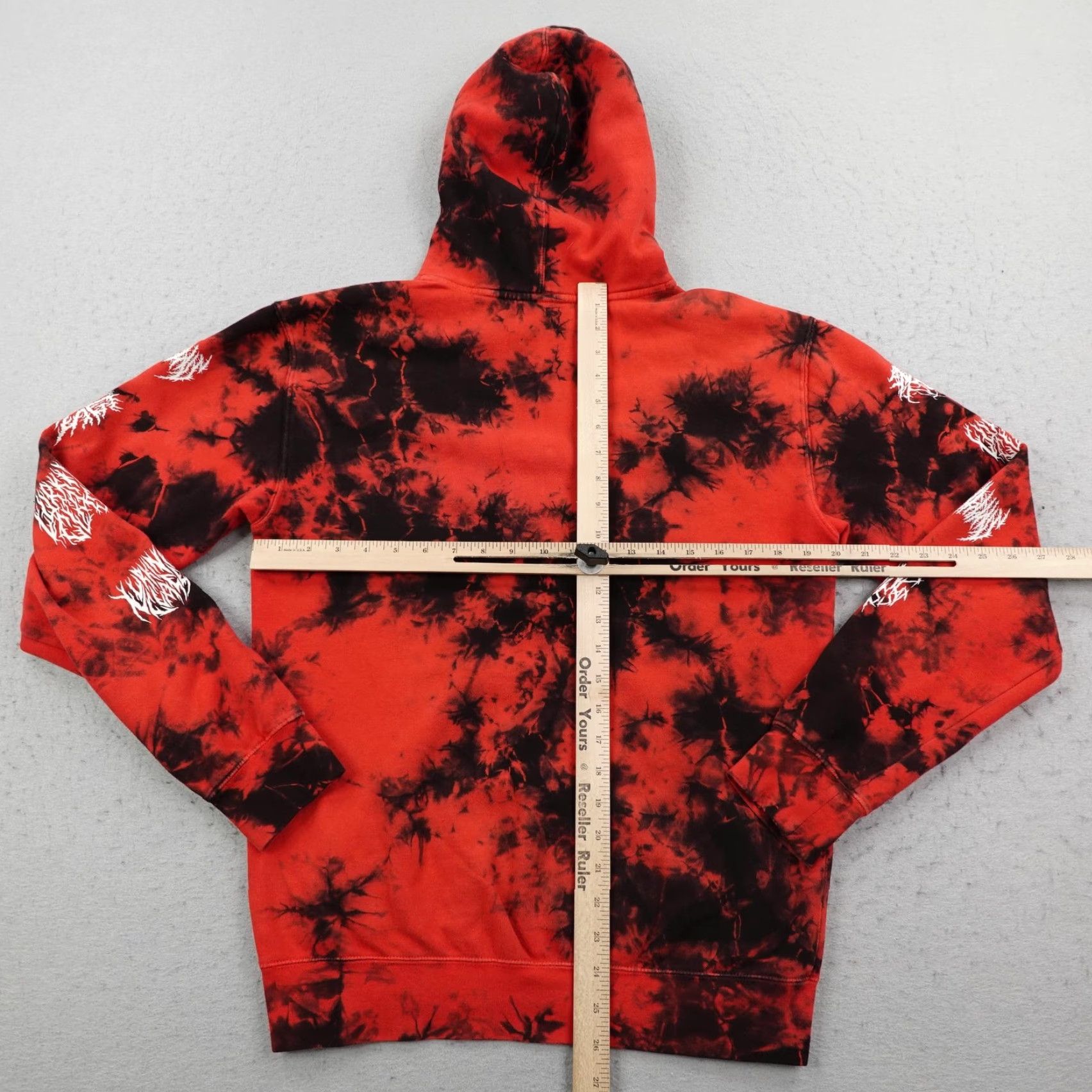 Vintage Lurking Class Sketchy Tank Hoodie Mens Small Red Black Tie Dye Skull Sweatshirt Size US S / EU 44-46 / 1 - 4 Thumbnail