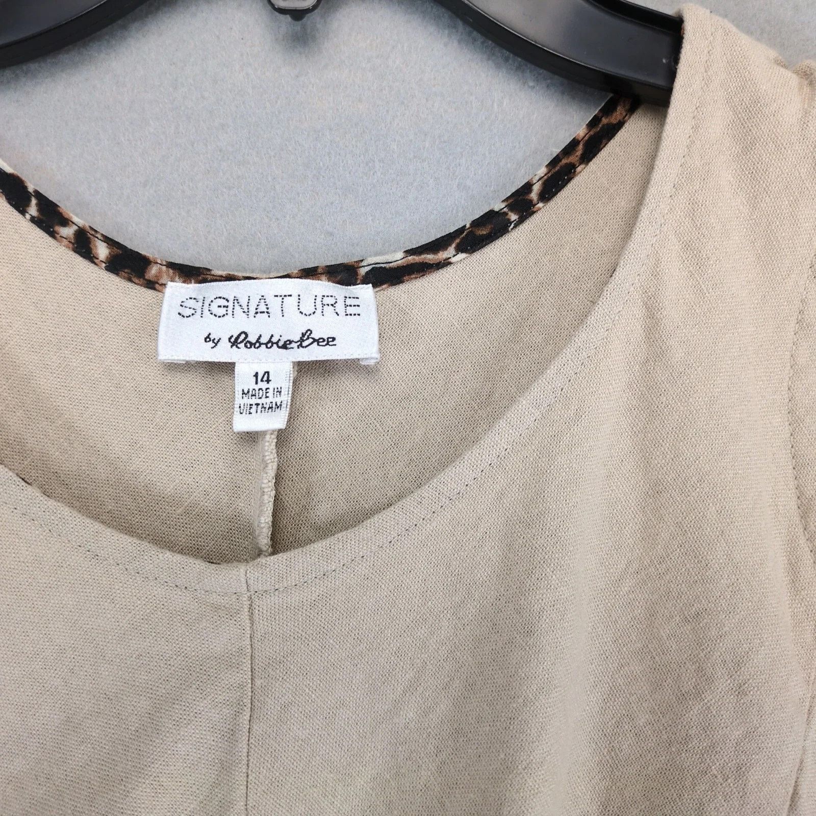 Other Signature Robbie Bee Linen Blend Shift Tank Dress 14 Size XL / US 12-14 / IT 48-50 - 2 Thumbnail