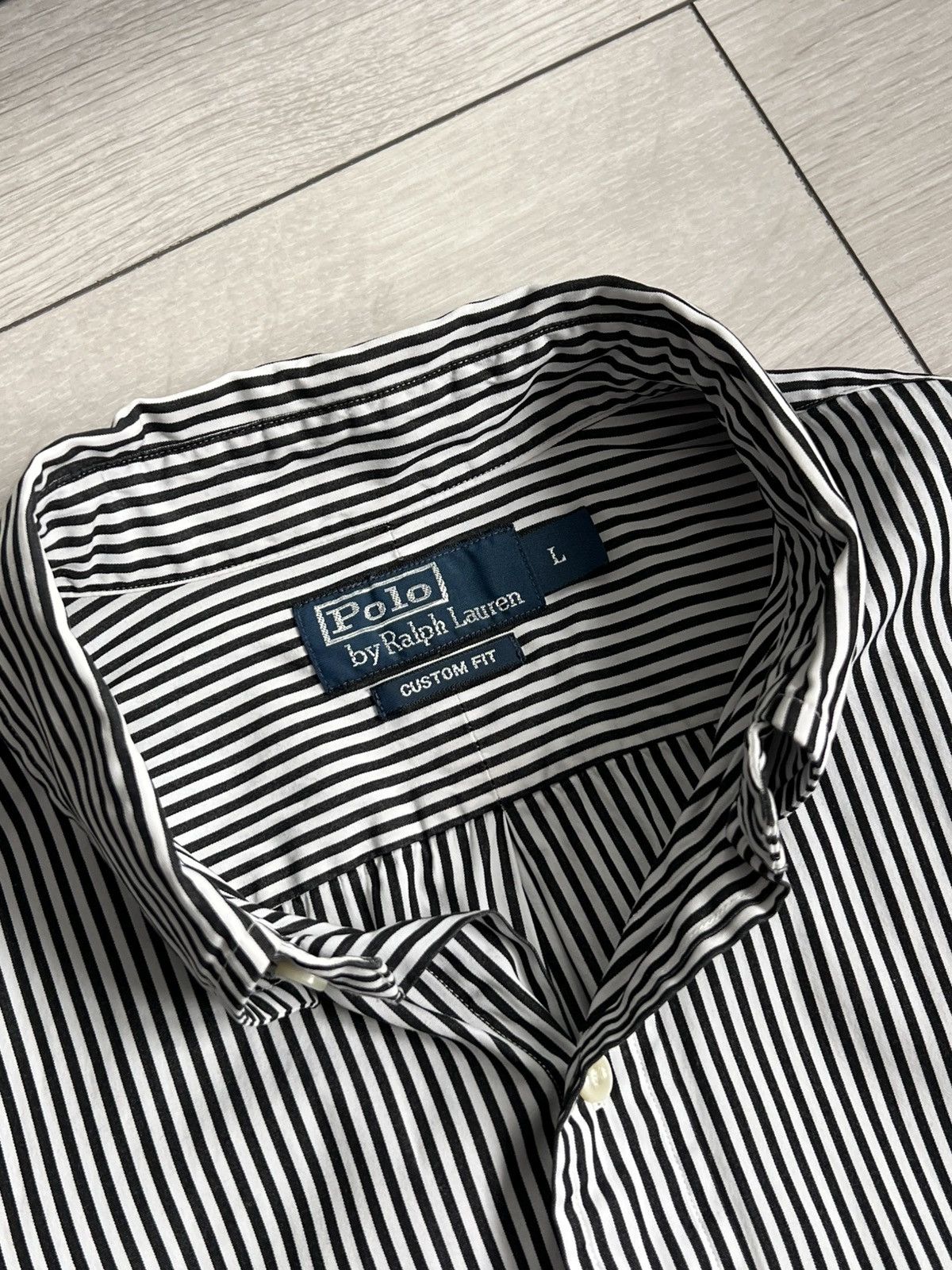 Polo Ralph Lauren Polo Ralph Lauren Vintage Stripped Shirt Size US L / EU 52-54 / 3 - 8 Thumbnail