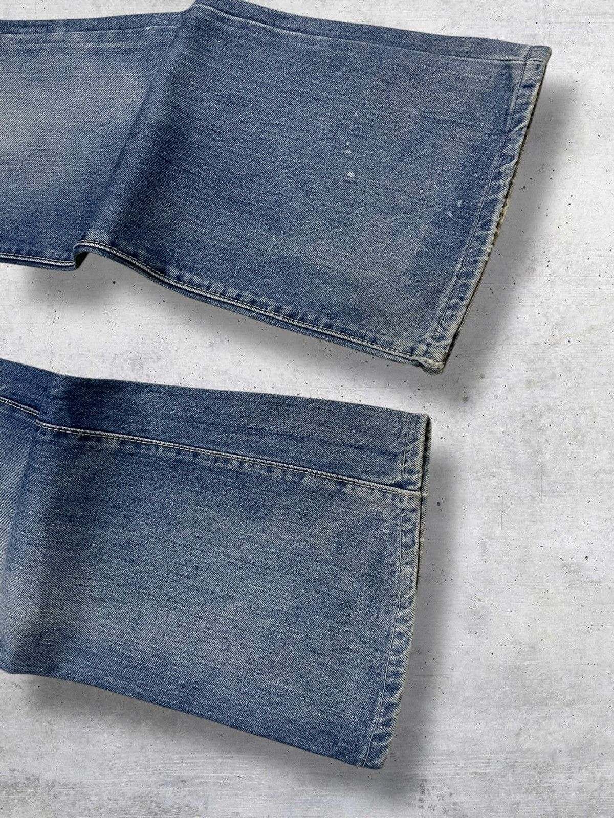 Big John VINTAGE 80S BIG JOHN DESIGNER FLARED CUT DISTRESSED DENIM Size US 28 / EU 44 - 5 Thumbnail