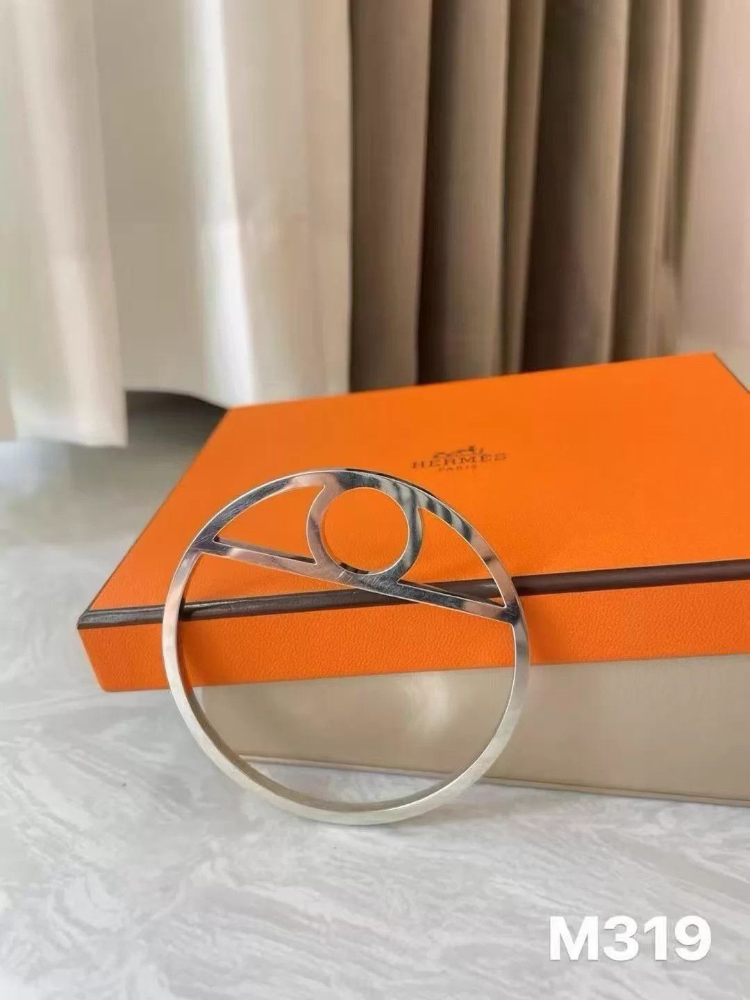 Hermes HERMES Vintage Silver Bracelet, Rare, GC, SH, M319 Size ONE SIZE - 2 Thumbnail