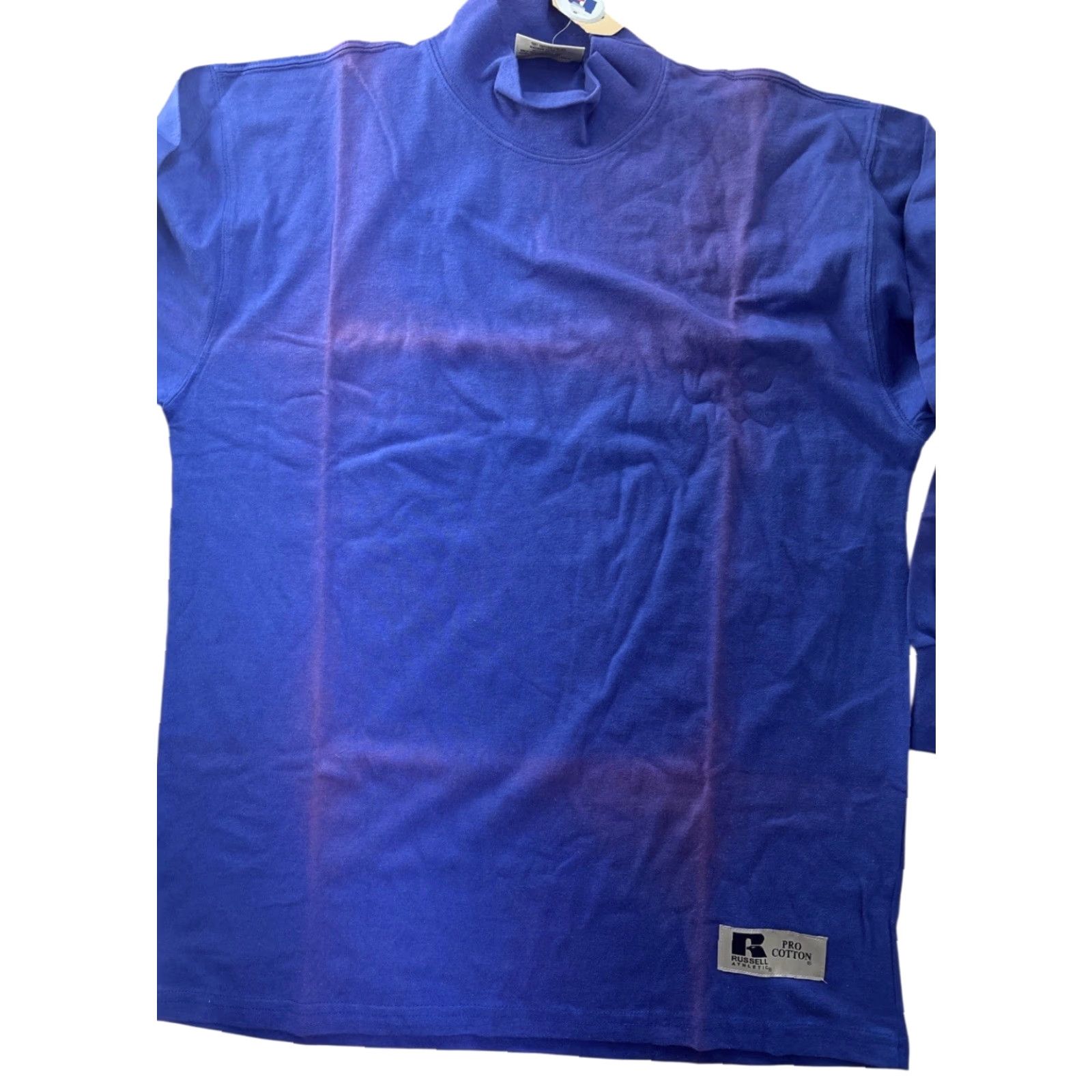 Russell Athletic VINTAGE Russell Athletic Pro Cotton Mock Neck Shirt Mens M Purple 90s NWT NOS Long Sleeve Shirts Size US M / EU 48-50 / 2 - 5 Thumbnail