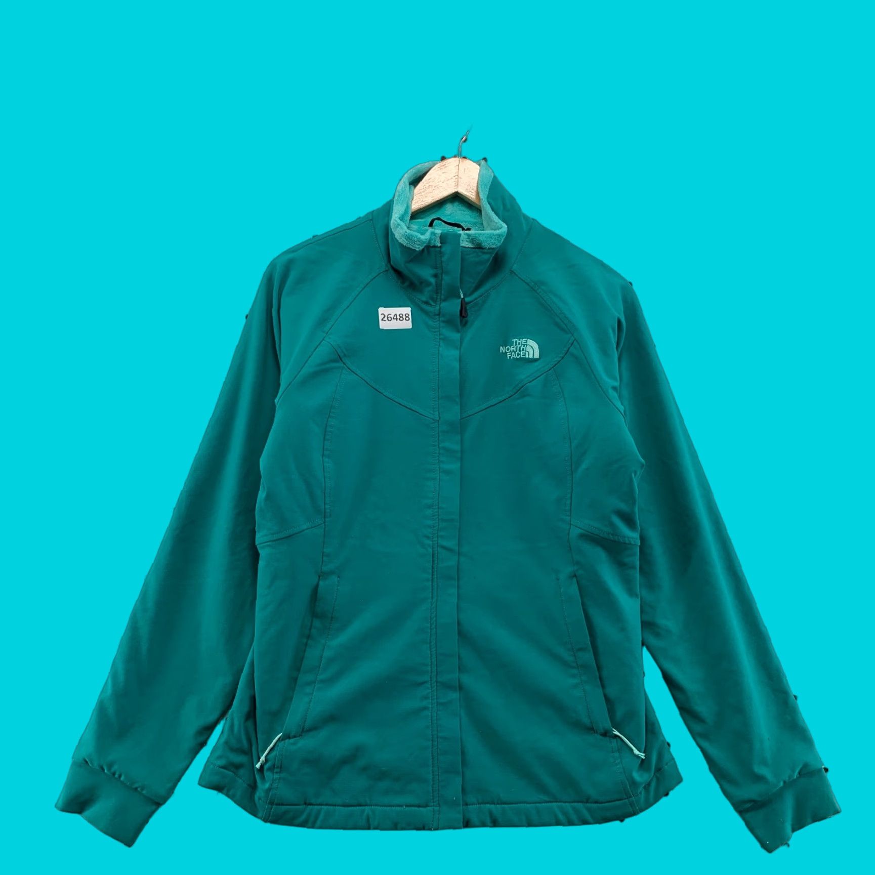 The North Face The North Face Windbreaker Jacket Green Women M 20x26 Soft Fleece Sherpa Lined Jacket Size M / US 6-8 / IT 42-44 - 1 Thumbnail