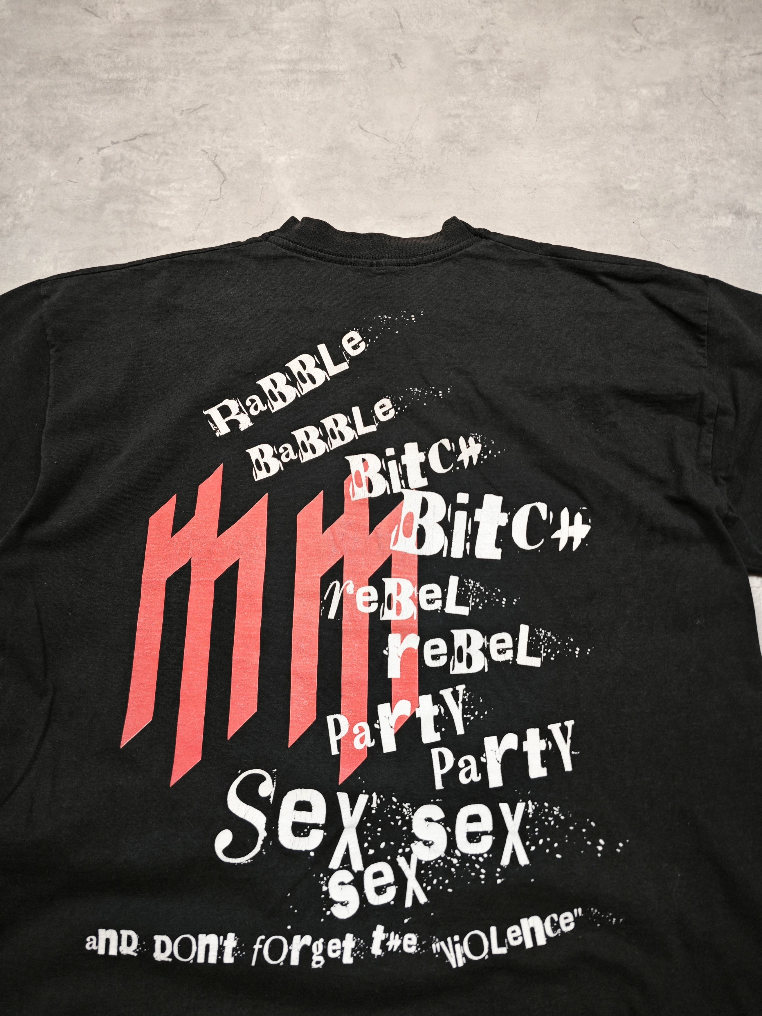 Fruit Of The Loom Marilyn Manson Vintage T shirt 2003 Size US XL / EU 56 / 4 - 5 Thumbnail