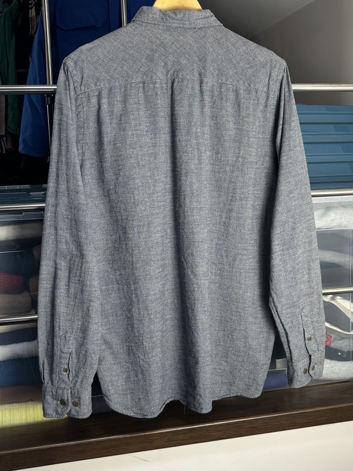 Norse Projects Norse Projects Grey Hans Mouline Long Sleeve Shirt Size US L / EU 52-54 / 3 - 5 Thumbnail