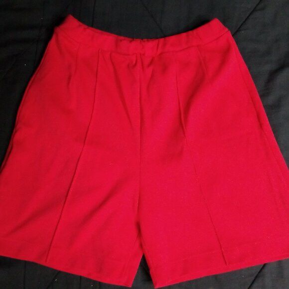 Vintage Vintage 60s K-Mart Red Polyester Shorts Size 32" / US 10 / IT 46 - 1 Thumbnail