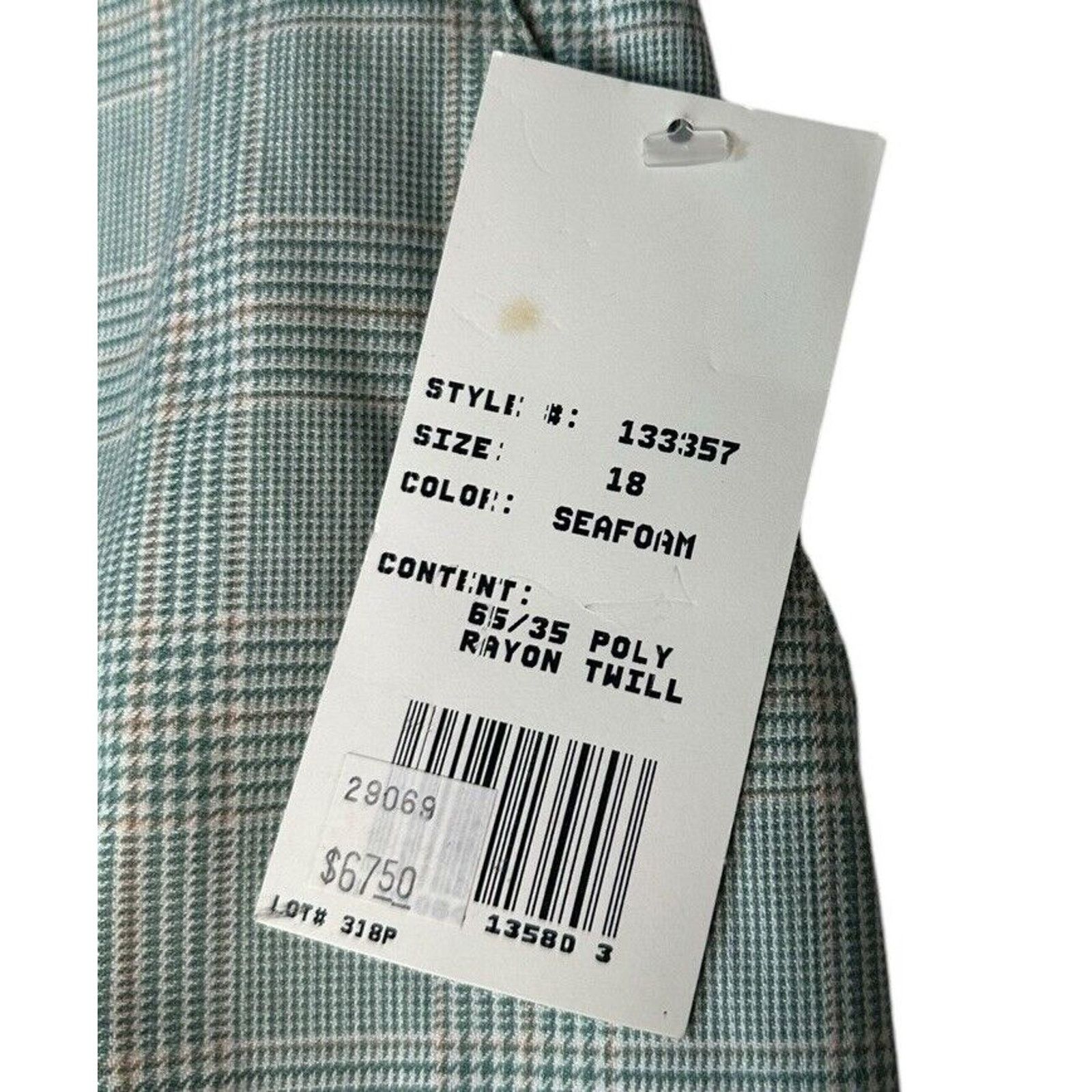 Other Vtg Tail Womens Plaid Pleated Retro Golf Shorts Green 18 Size 40" / US 18 - 5 Thumbnail