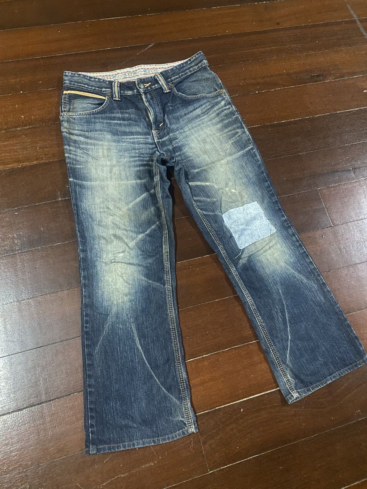 Edwin BAGGY DISTRESSED DENIM EDWIN EXCLUSIVE VINTAGE XU flare Size US 36 / EU 52 - 3 Thumbnail