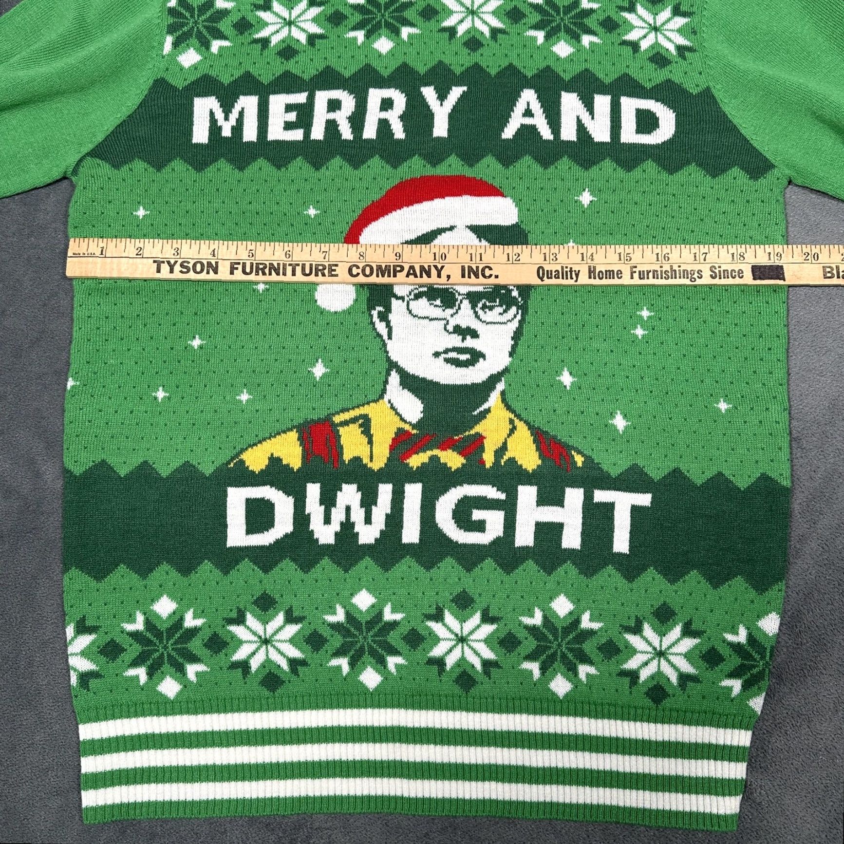 Vintage VINTAGE? (No) The Office Dwight Sweater Mens Small Merry And Dwight Christmas Ugly Xmas TV Gif Size US S / EU 44-46 / 1 - 4 Thumbnail