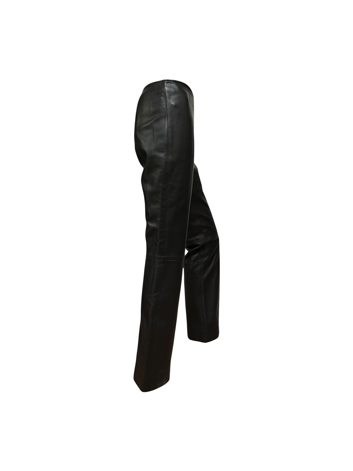 Loewe LOEWE Vintage Lamb Leather Straight Leg Pants Size 26" / US 2 / IT 38 - 3 Thumbnail