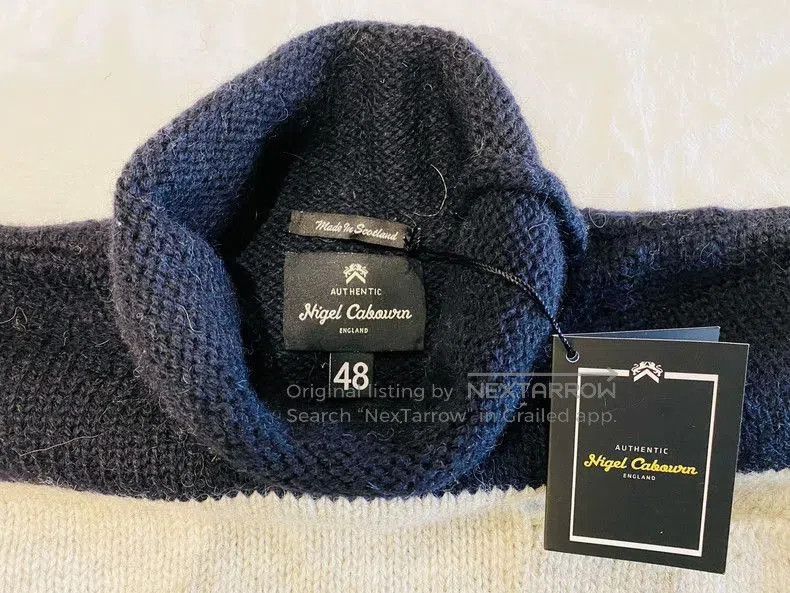 Nigel Cabourn Nigel Cabourn Wool Roll Neck Sweater. Size US XXS / EU 40 - 2 Thumbnail