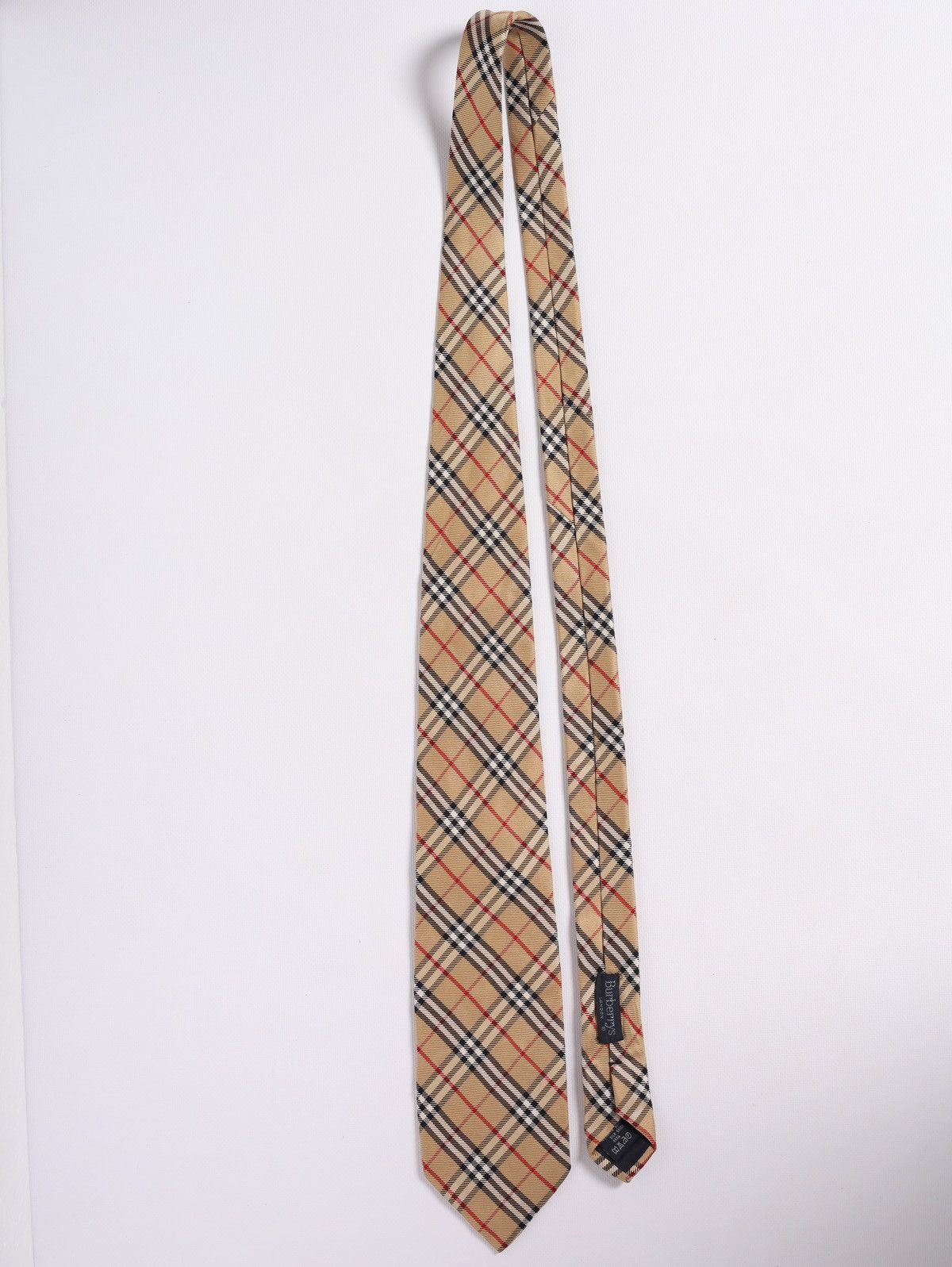 Burberry Burberrys Vintage Nova Check Plaid Silk Tie Size ONE SIZE - 2 Thumbnail