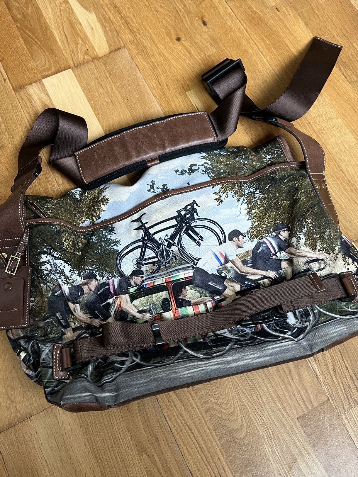 Paul Smith Paul Smith Mini Car &Rapha Cycling Team Cotton Leather Bag Size ONE SIZE - 8 Thumbnail