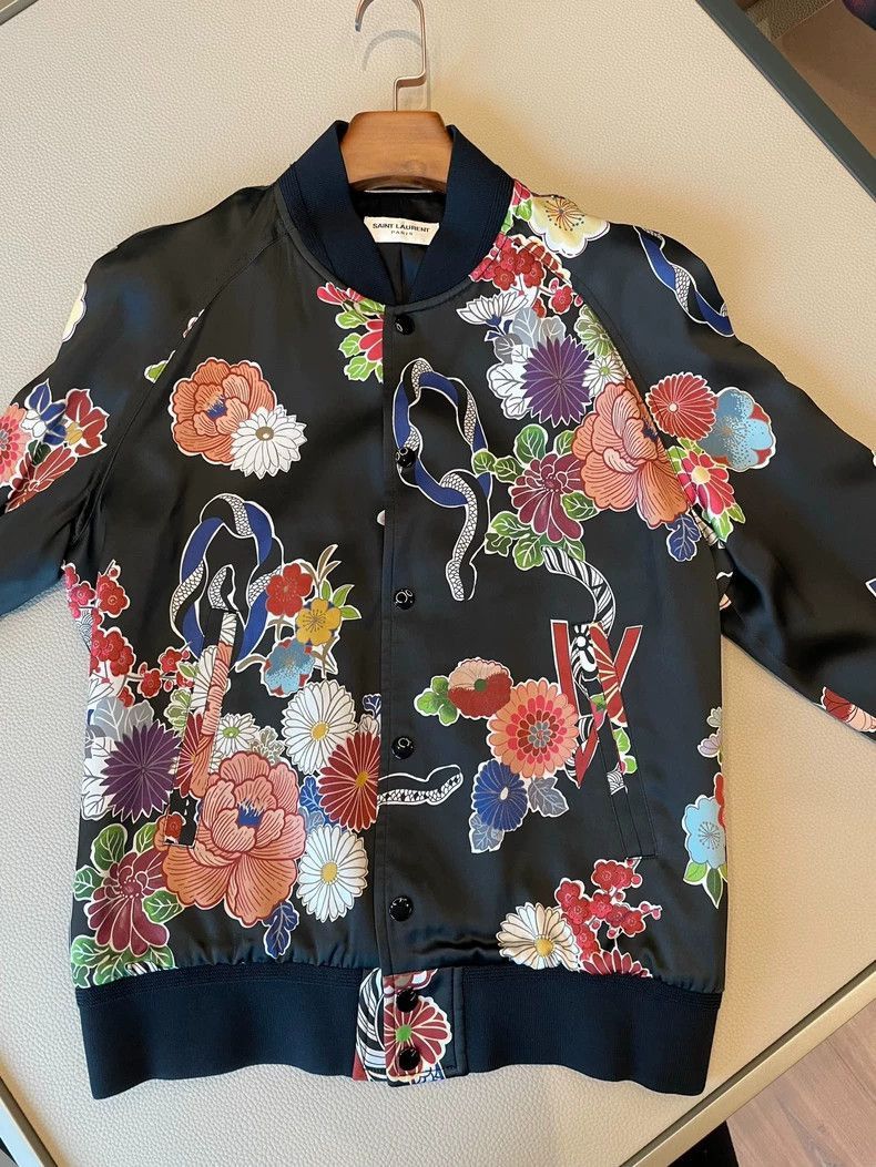 Saint Laurent Paris Saint Laurent Paris Flower printed jacket-2506 Size US S / EU 44-46 / 1 - 4 Thumbnail
