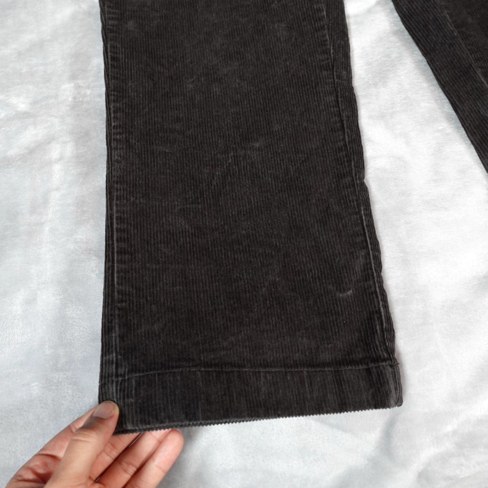 Vintage L.L. Bean Pants Mens 36x30 Gray Corduroy Straight Fit Stretch Size US 36 / EU 52 - 5 Thumbnail