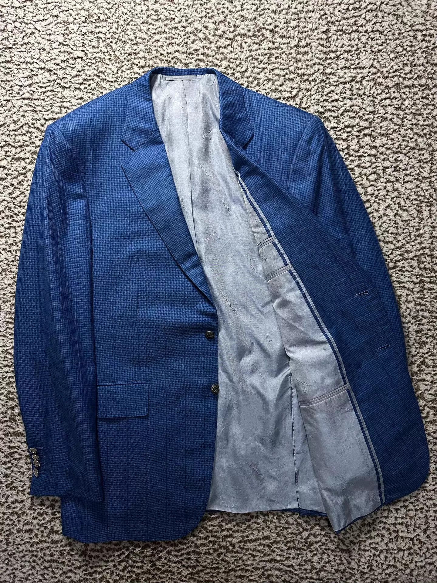 Stefano Ricci Stefano Ricci Eagle Head Cashmere Silk Blazer 54 Florence Size 54R - 2 Thumbnail