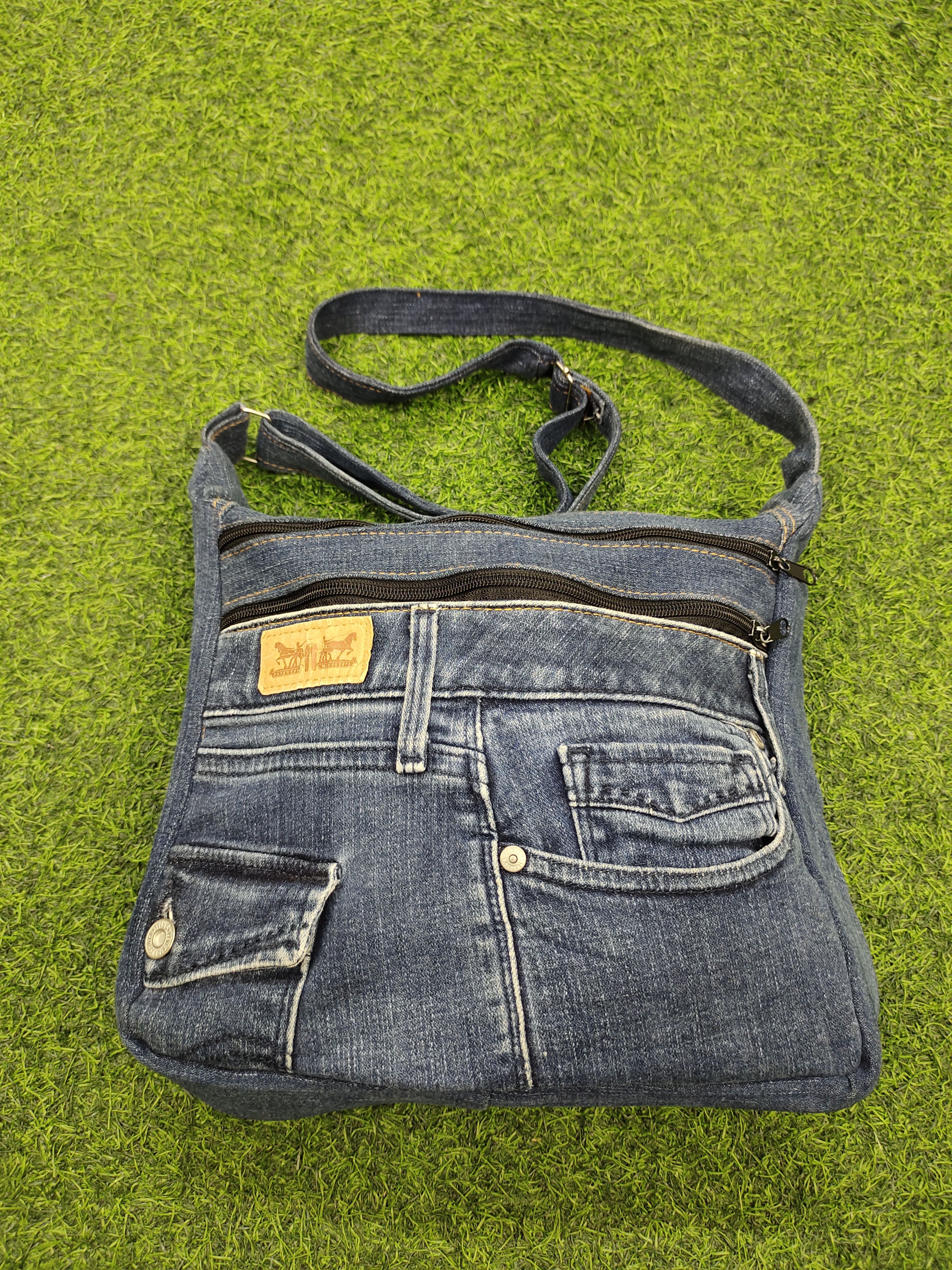 If Six Was Nine Vintage Levis Custom Crossbody Sling Denim Bag Size ONE SIZE - 4 Thumbnail