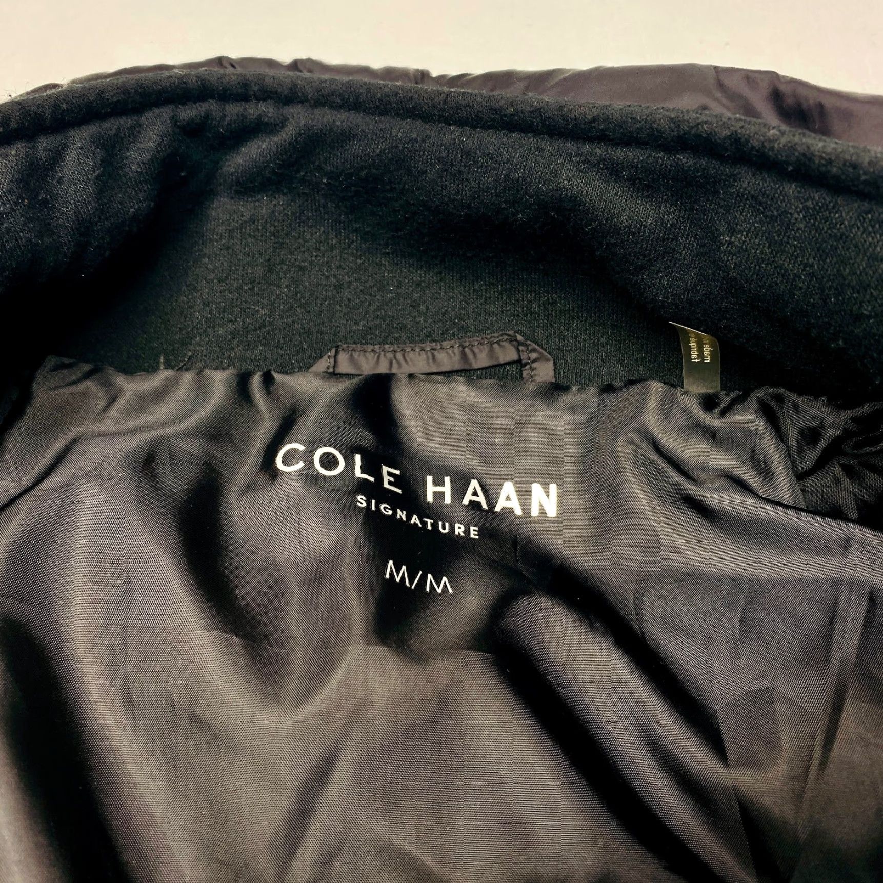 Cole Haan Cole Haan Signature Jacket Mens Medium Black Stand Collar Double Zip Up Size US M / EU 48-50 / 2 - 7 Thumbnail