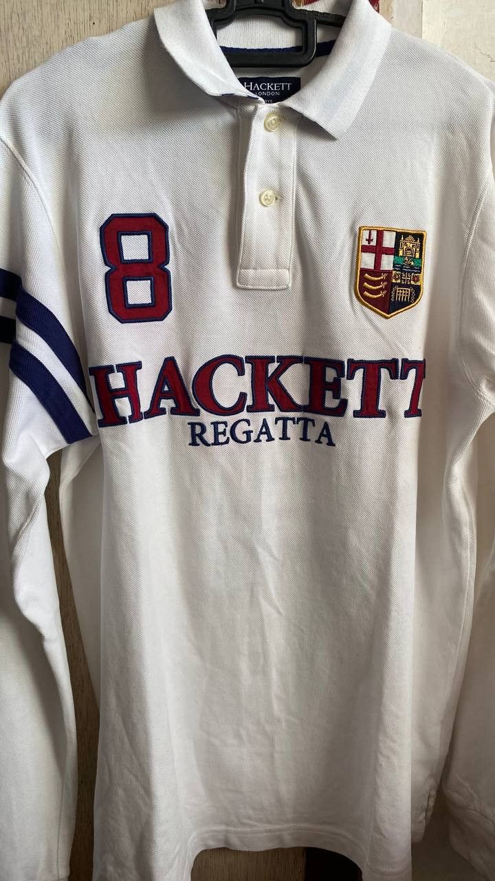 Hackett Hackett London Regatta Rowing Long Sleeve Polo Size US M / EU 48-50 / 2 - 1 Thumbnail