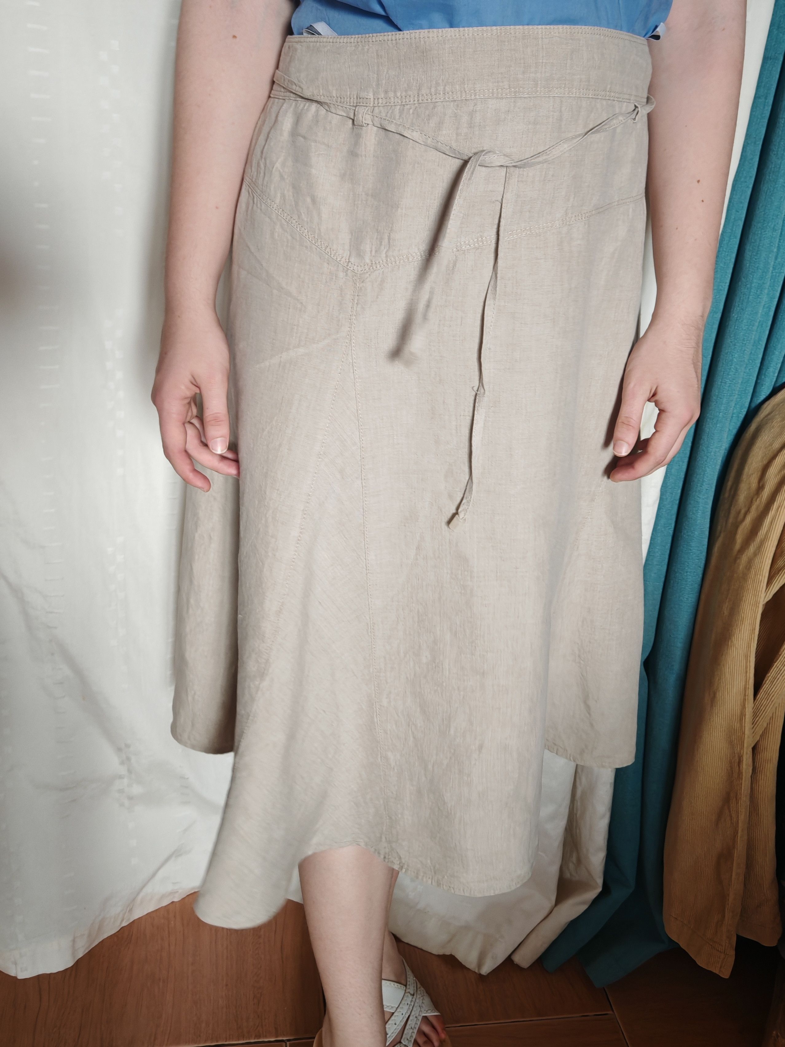 Gerry Weber Linen Midi A-line Gerry Weber Women's Skirt size USA16 GB20 Size 38" / US 16 / IT 52 - 6 Thumbnail