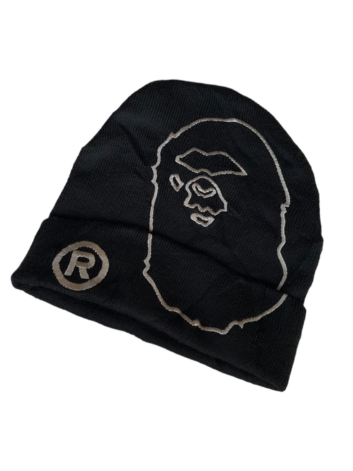 Bape Bape Big Logo Beanie Hats Made in Japan 🎌☠️ Size ONE SIZE - 4 Thumbnail