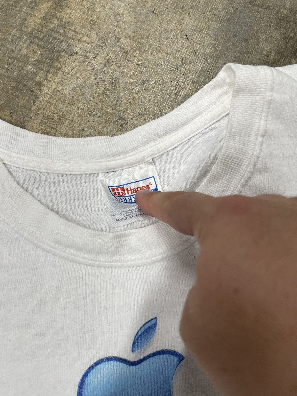 Apple × Vintage Vintage Apple Shop Differenf Logo Tee Size US XL / EU 56 / 4 - 4 Thumbnail