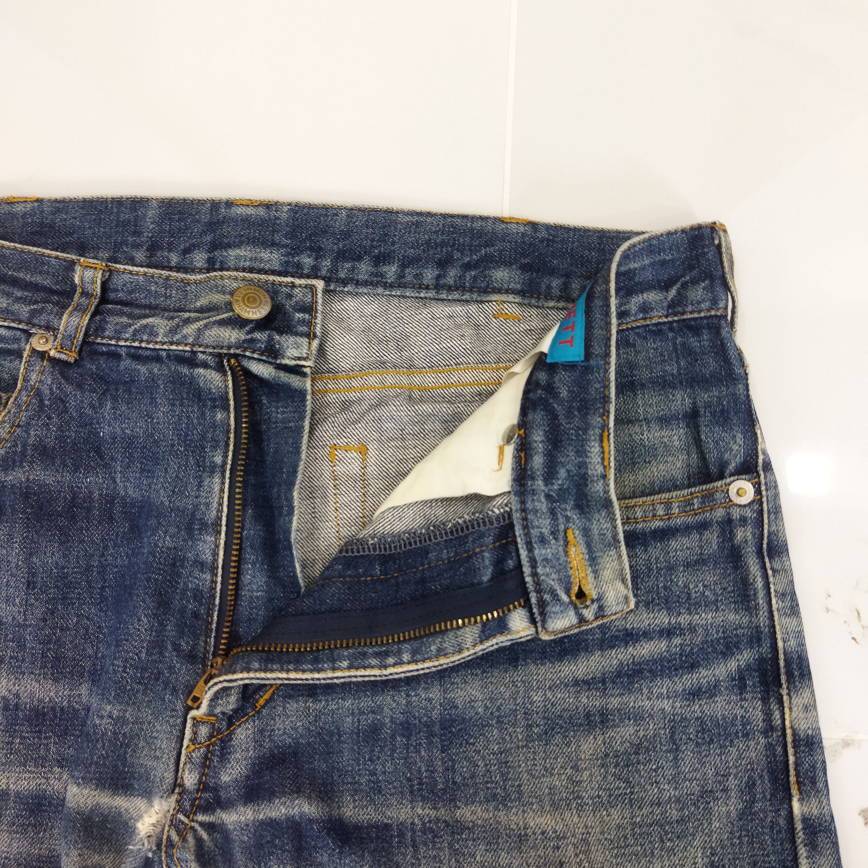 Other VINTAGE HAMNETT DISTRESSED BLUE JEANS PANTS Size US 30 / EU 46 - 7 Thumbnail