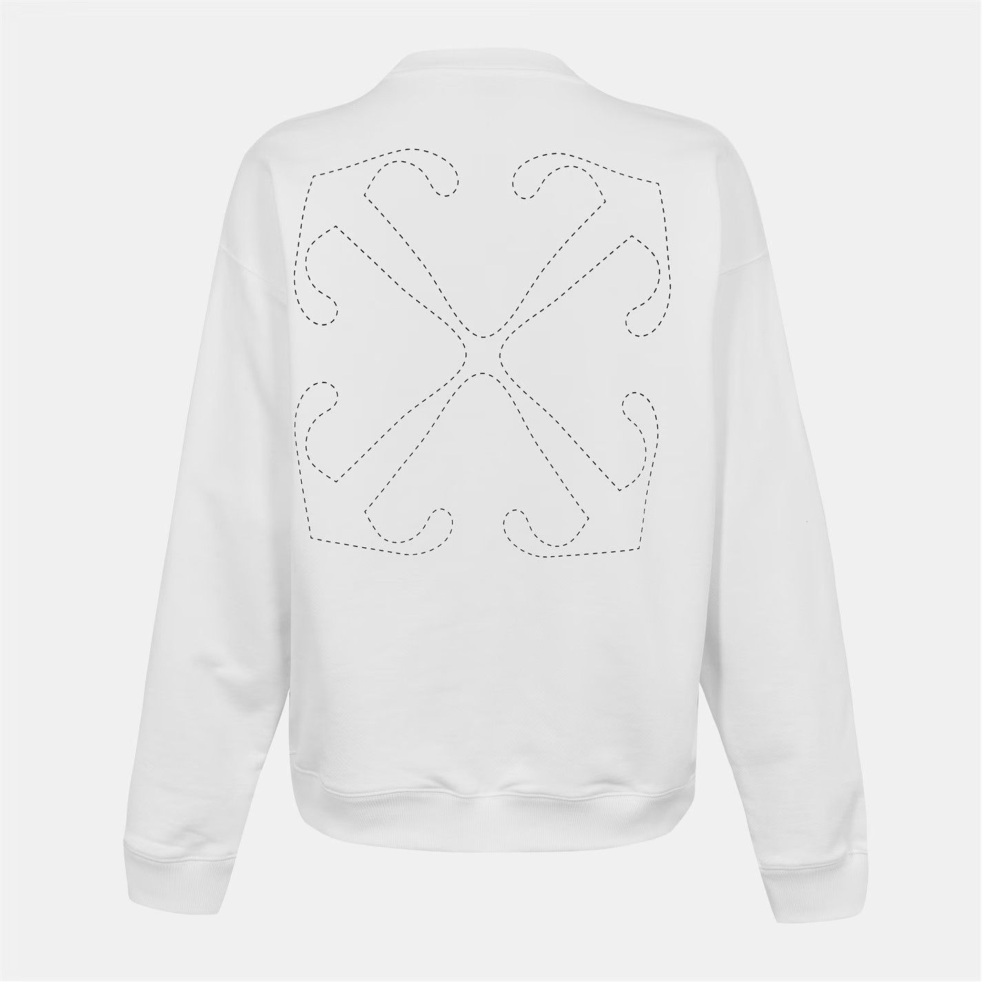 Off-White o1g2r1mq0226 Skate Crew Sweatshirt In White Size US L / EU 52-54 / 3 - 2 Thumbnail