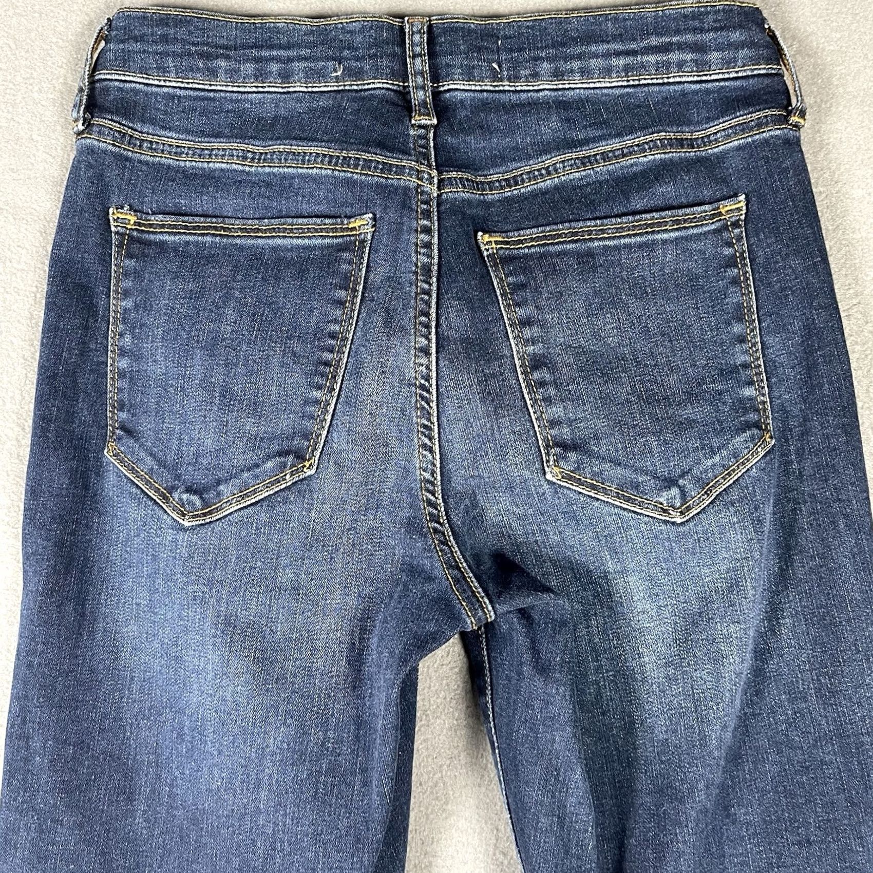 Gap Gap Easy Legging Womens 2/26R Blue Mid Rise Slim Straight Denim Jegging Preppy Size 26" / US 2 / IT 38 - 4 Thumbnail
