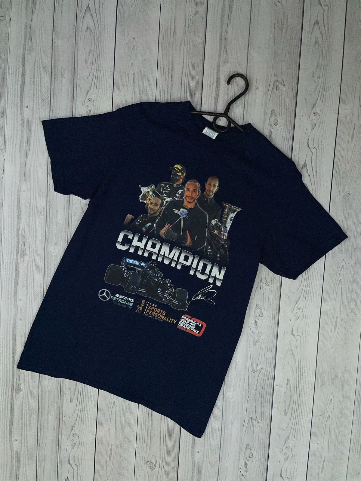 Vintage Vintage Racing tee Lewis Hamilton AMG size M Size US M / EU 48-50 / 2 - 2 Thumbnail